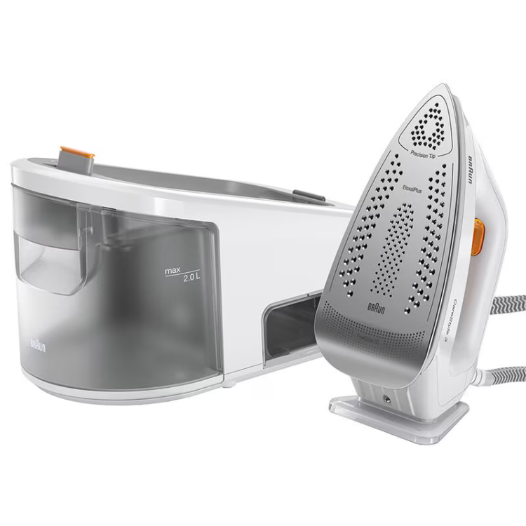 Braun Carestyle 3 iron with boiler, white, 2L water tank, 2400W.