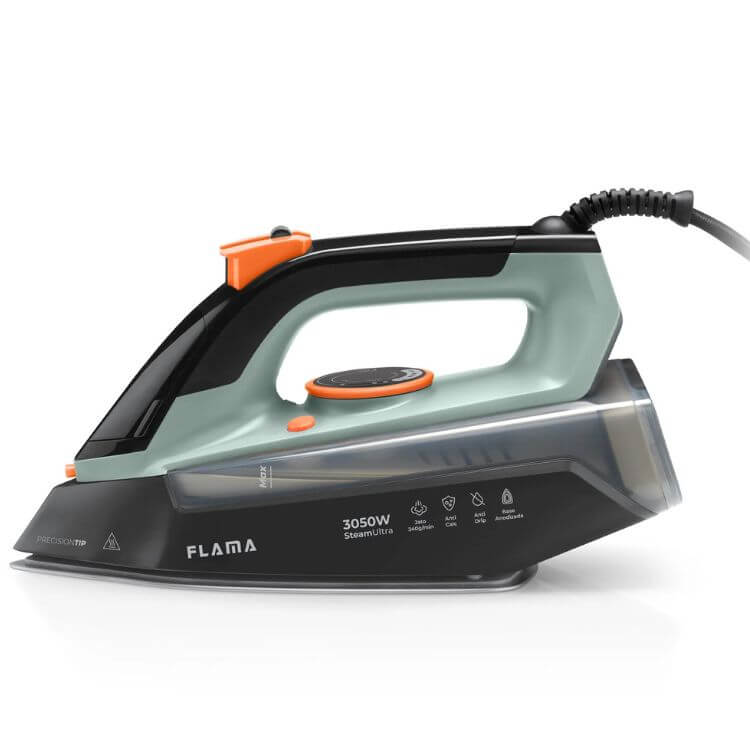Ferro a Vapor Flama 5397FL SteamUltra AnodizedPlate 3050W Verde