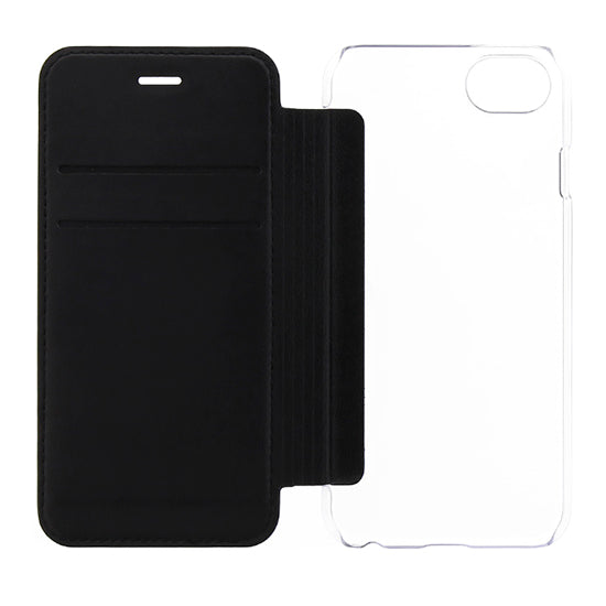 Guess Flower Desire Flip Cover iPhone 8 Schwarz