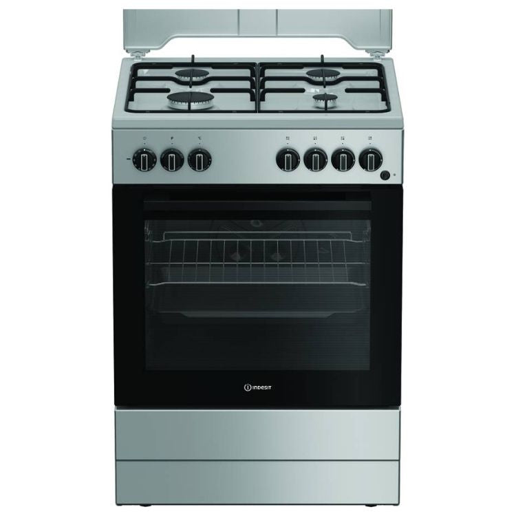 Placa de Gás + Forno Indesit I6G3PMS 73L 7900W 4 Zonas 60cm Inox
