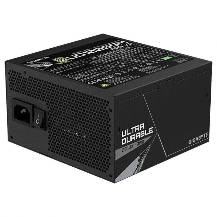 Fonte de Alimentação ATX Gigabyte UD1000GM PG5 Pcle 5.1 V2 1000W 80 Plus Gold Full Modular