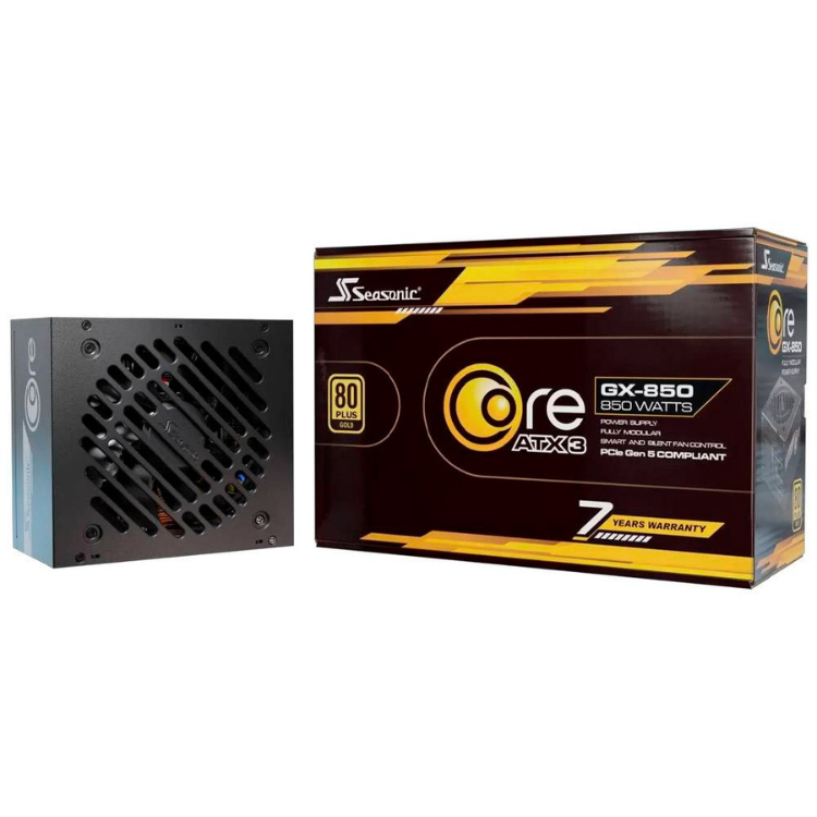 Fonte de Alimentação ATX Seasonic Core GX 850W 80 Plus Gold Full Modular Preto