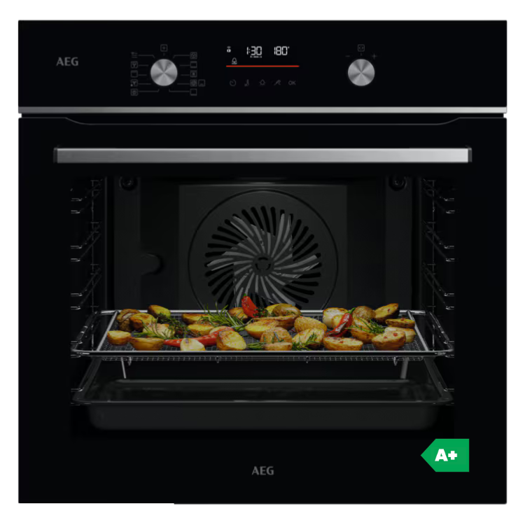 AEG Pyrolyse-Backofen OS6PB511AB 71L 3500W Schwarz
