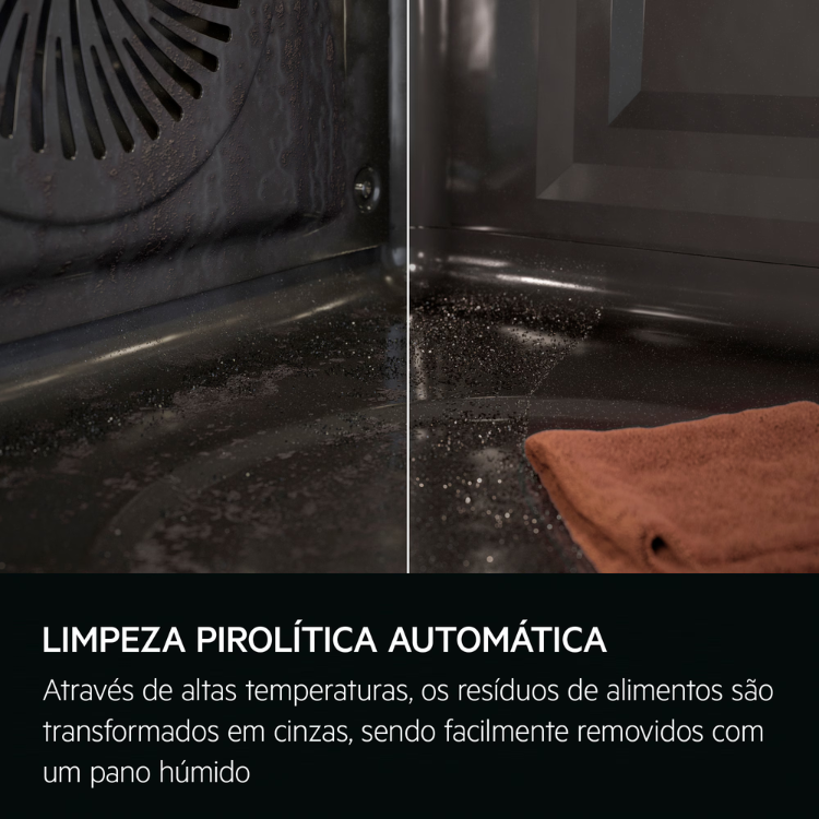 Forno Pirolítico AEG OS6PB511AB 71L 3500W Preto