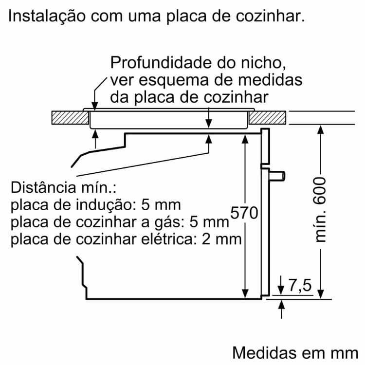 Forno Hidrolítico/Pirolítico Bosch Serie 4 HBA572EB3 71L 3600W