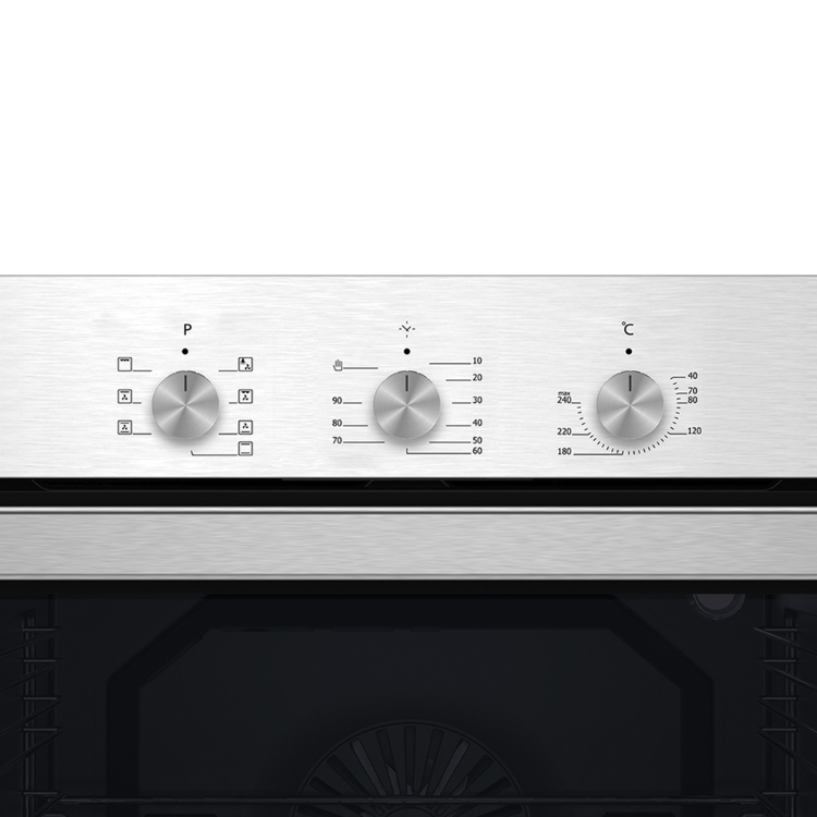 Forno Edesa EOE-6060X, inox, multifunções, 68L, Classe A, comandos giratórios.