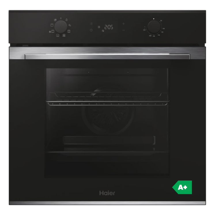 Haier H6ID2P3T1HTX Hydrolyse-Einbaubackofen 78L 3300W Schwarz
