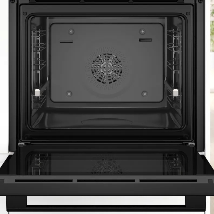 Bosch Serie 6 Einbau-Backofen mit Hydrolyse-/Pyrolysefunktion HBG536EB4 71L 3400W