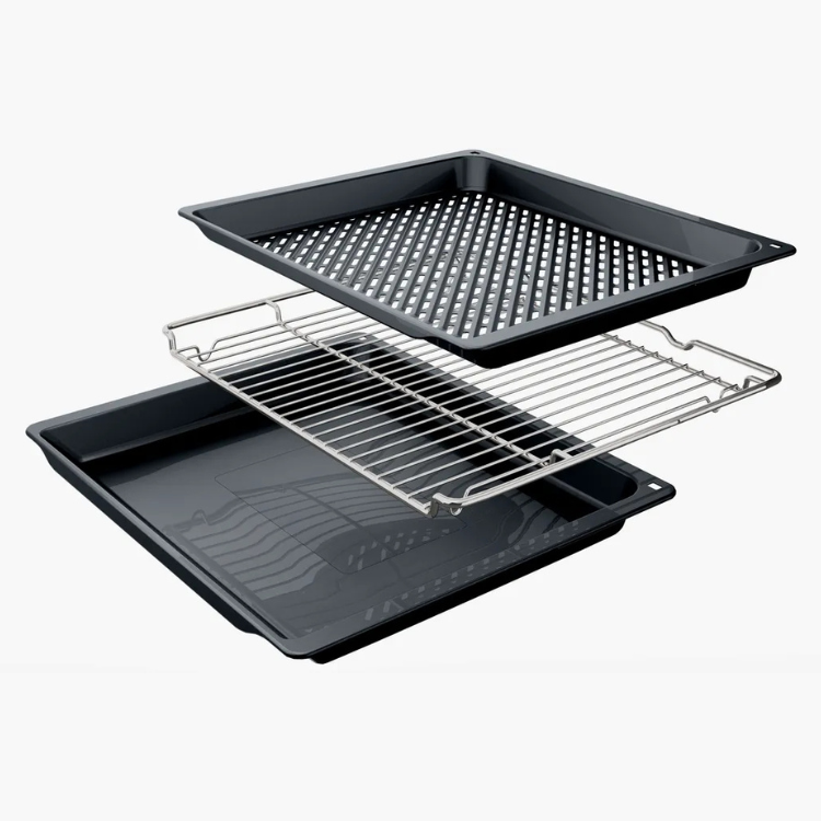 Bosch Serie 6 Einbau-Backofen mit Hydrolyse-/Pyrolysefunktion HBG536EB4 71L 3400W