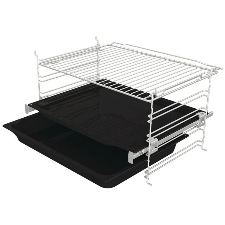 Grelha e tabuleiro de forno encastrável Hisense, aço inox.