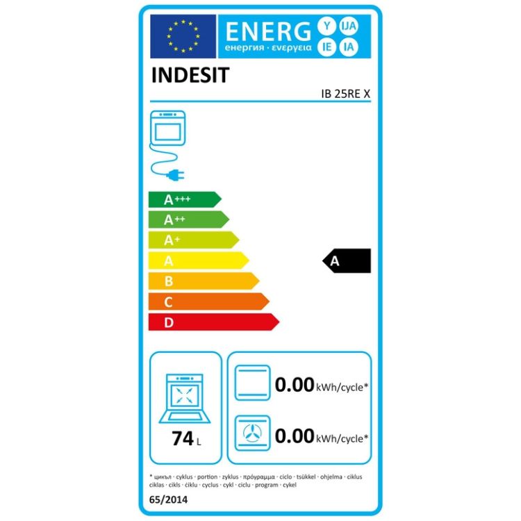 Forno Hidrolítico Indesit IB25REX 74L 2400W Inox
