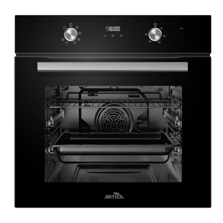 Einbau-Backofen Artica AHB7008BK 70L 3000W