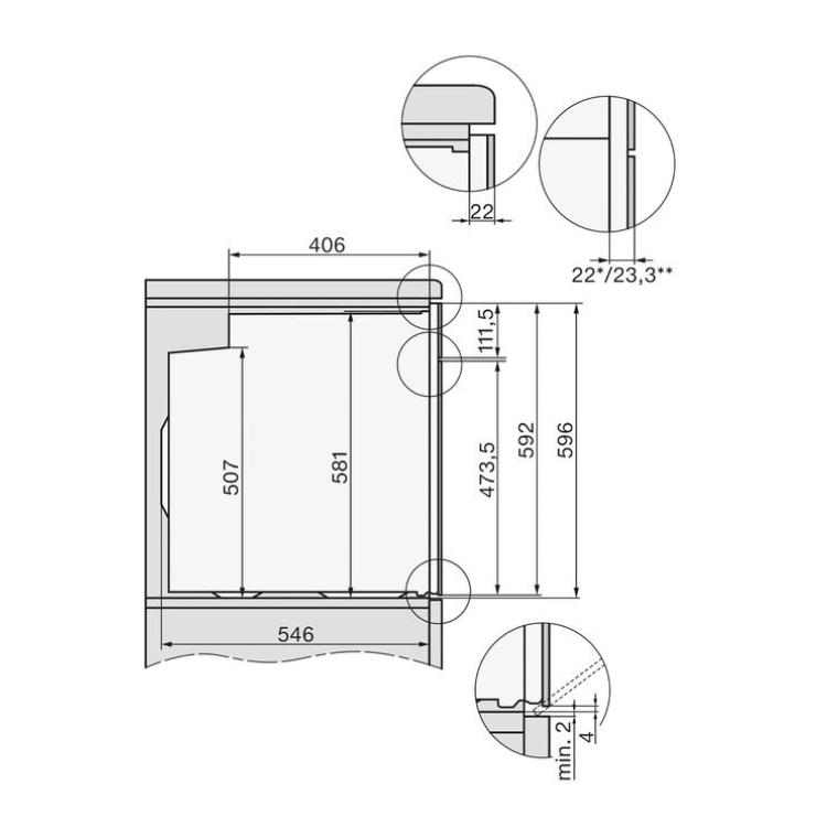 Forno Pirolítico Miele H 2467 B 76L 3500W Preto