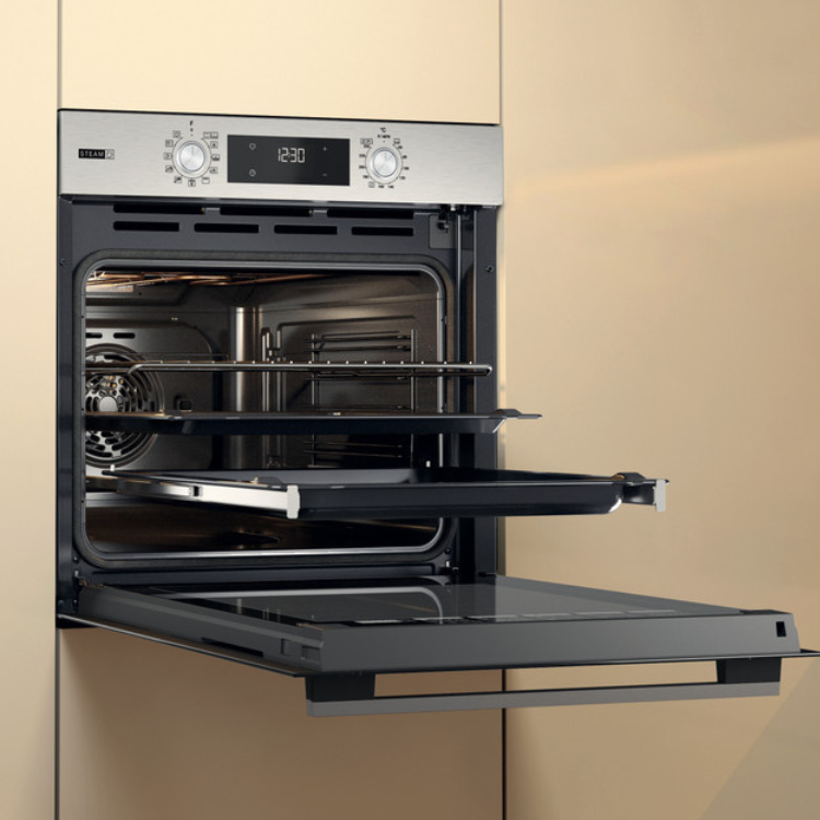 Forno Hidrolítico/Pirolítico de Encastre Whirlpool OMSR58RU1SX 71L 3300W