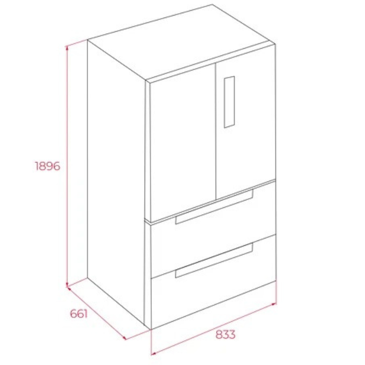 Frigorífico Americano Teka RFD 77825 SS 516L Inox