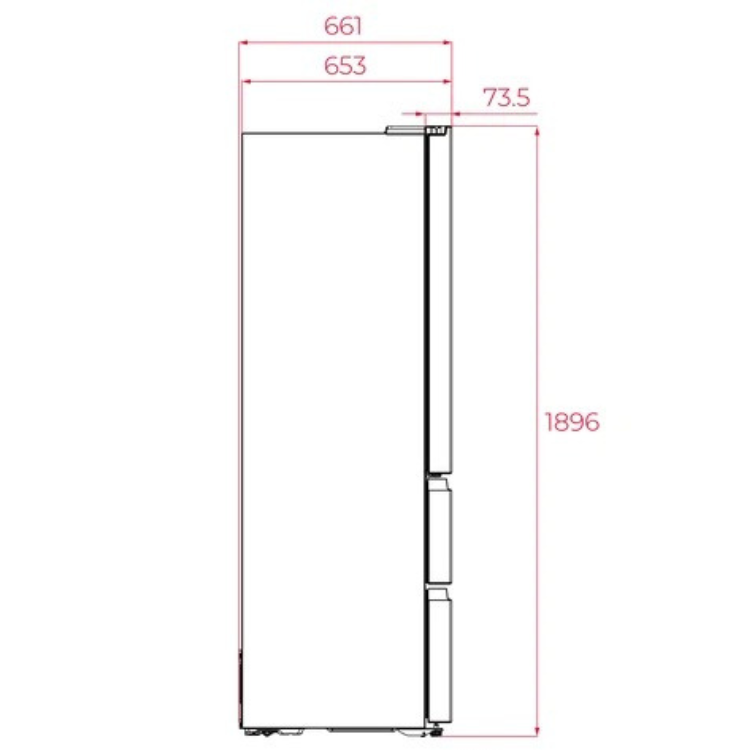 Frigorífico Americano Teka RFD 77825 SS 516L Inox