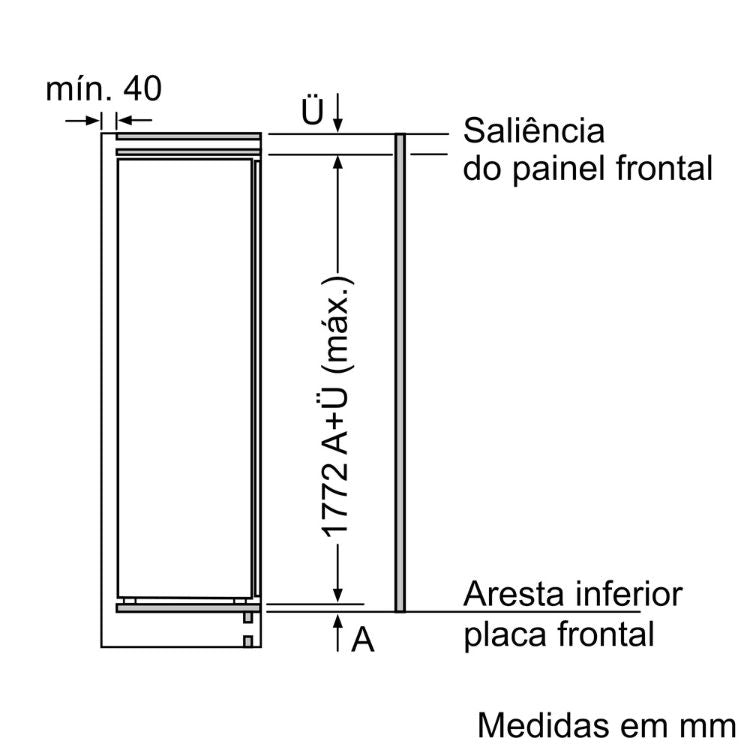 Frigorífico de Encastre Bosch Serie 4 KIR81VFE0 310L Branco