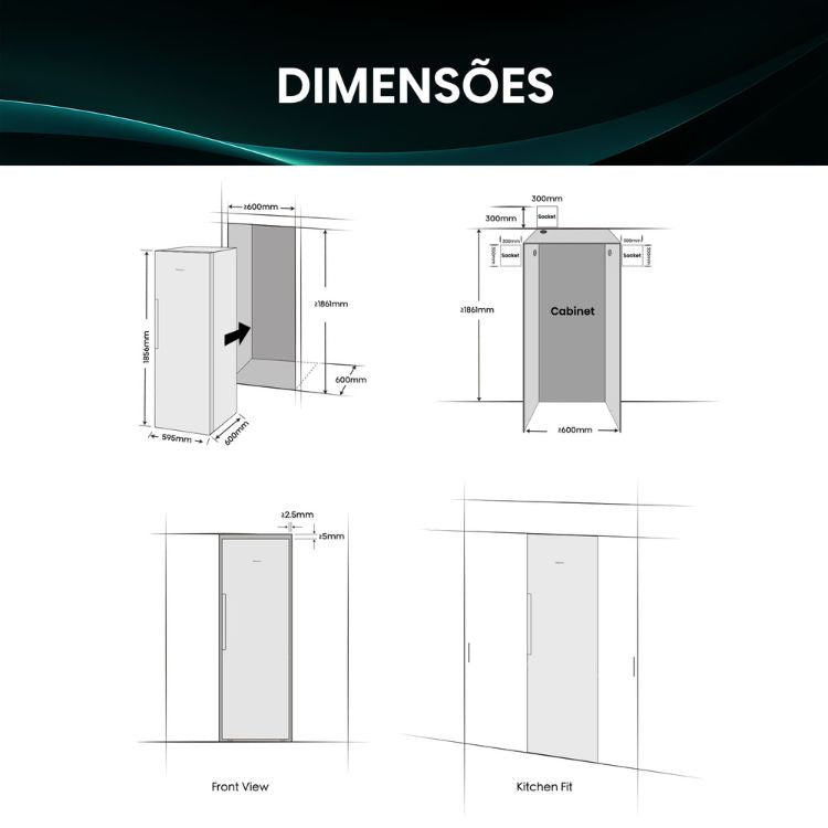 Frigorífico 1 Porta Hisense RL3K370SAIE1 372L Inox