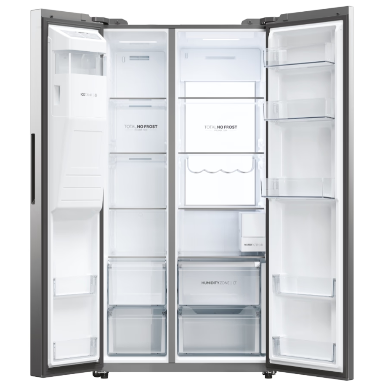 Frigorífico Americano Haier Side by Side HSW79F18CIMM 601L Inox