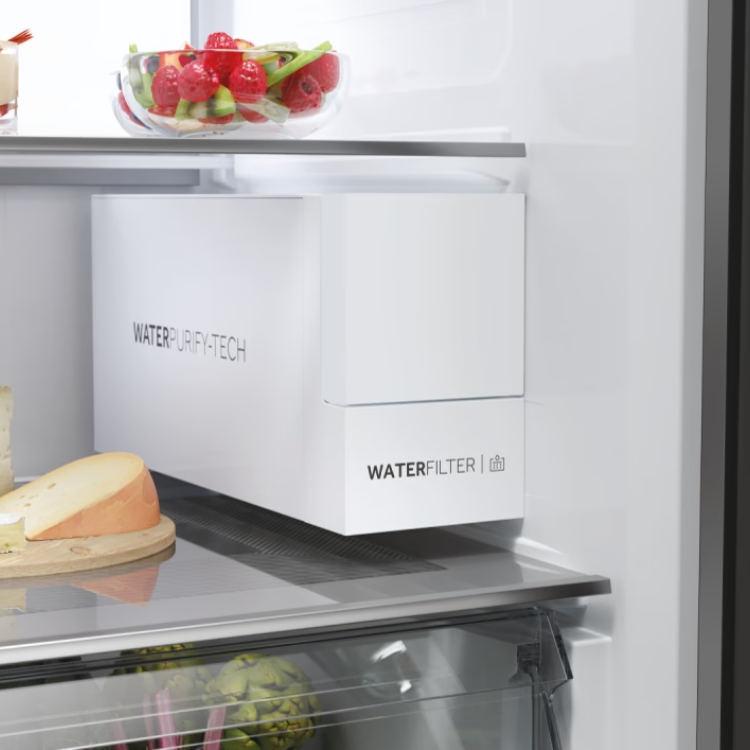 Frigorífico Americano Haier Side by Side HSW79F18CIMM 601L Inox