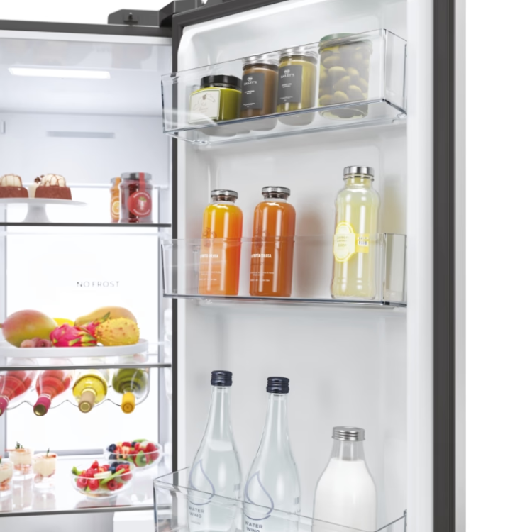 Frigorífico Americano Haier Side by Side HSW79F18CIMM 601L Inox