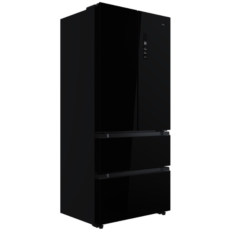 Black Teka RFD77825 American fridge, French Door, 516L capacity, LongLife No Frost, 108cm tall.