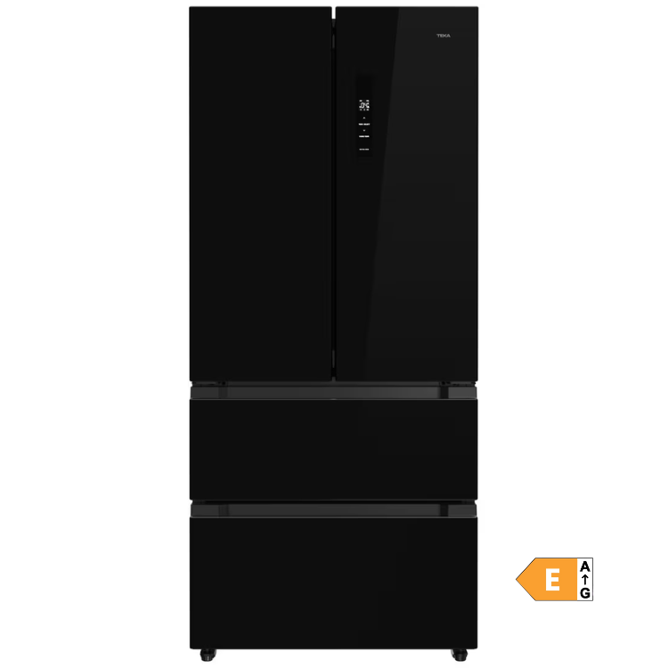 Black Teka RFD77825 American fridge, 516L capacity, French Door, No Frost, energy efficiency class E.