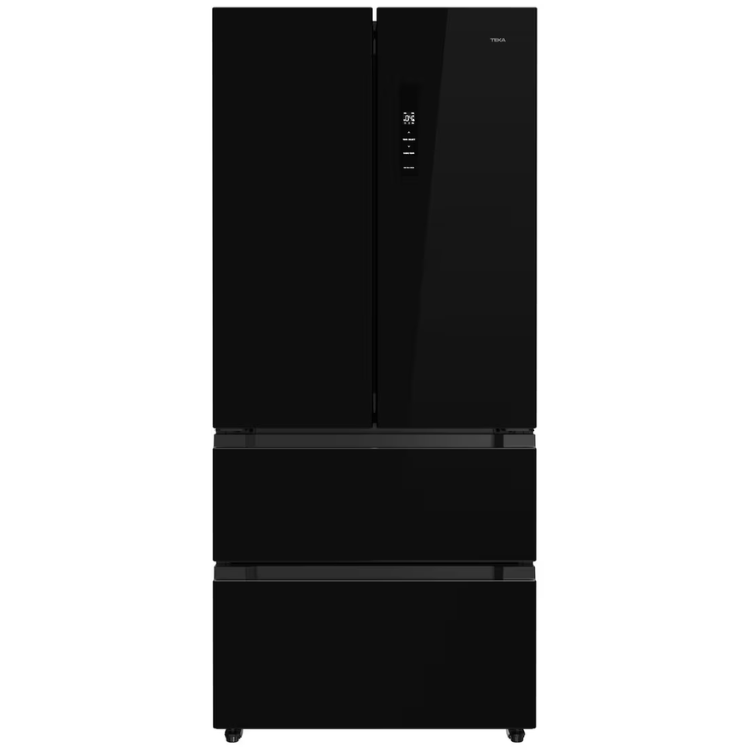 Black Teka RFD77825 American fridge, French Door, 516L capacity.