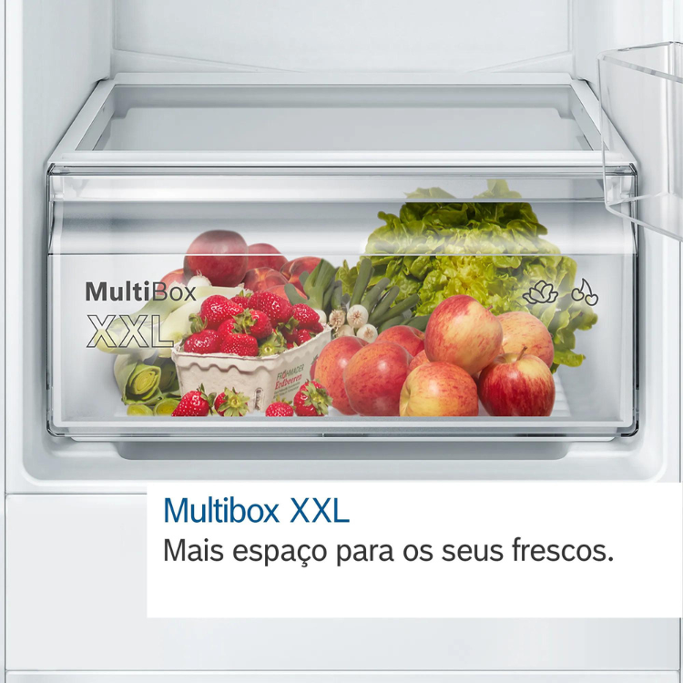 Frigorífico Combinado de Encastre Bosch Serie 2 KIV86NSE0 267L Branco