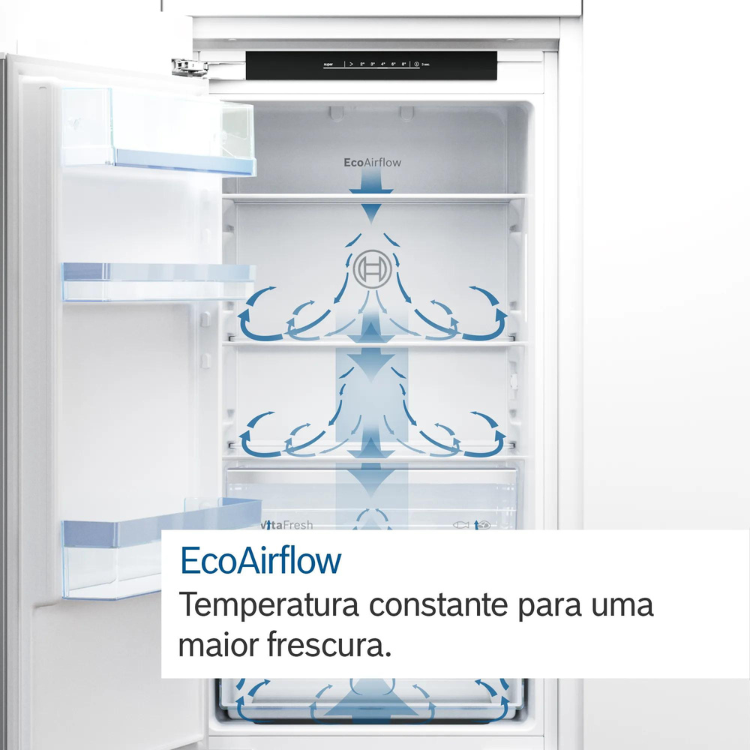 Frigorífico Combinado de Encastre Bosch Serie 2 KIV86NSE0 267L Branco