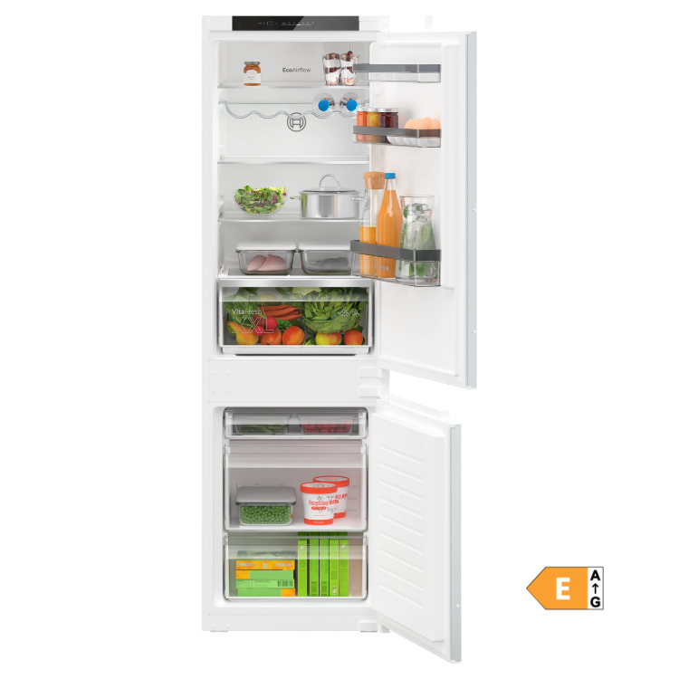 Frigorífico Combinado de Encastre Bosch Serie 2 KIV86NSE0 267L Branco