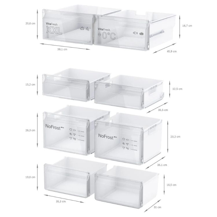 Frigorífico Americano Bosch Serie 4 KFN96VPEA 605L Inox
