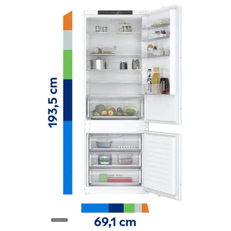 Frigorífico Combinado de Encastre Balay 3KIE901F 383L