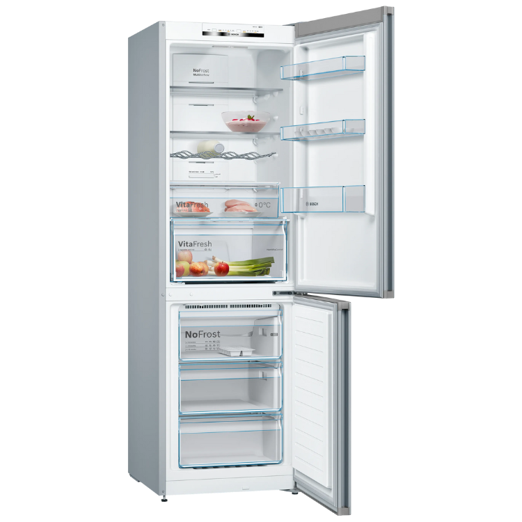 Bosch Serie 4 KGN36VIED Kühl-Gefrier-Kombination 326L Inox