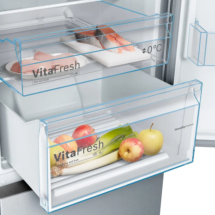 Bosch Serie 4 KGN36VIED Kühl-Gefrier-Kombination 326L Inox