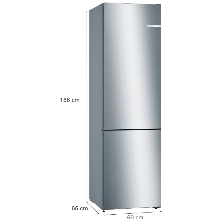 Bosch Serie 4 KGN36VIED Kühl-Gefrier-Kombination 326L Inox