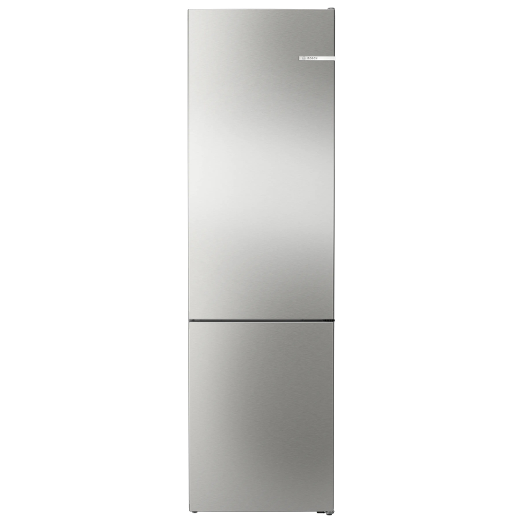 Bosch Serie 4 KGN39VIEB stainless steel fridge freezer, 368L, Class E.