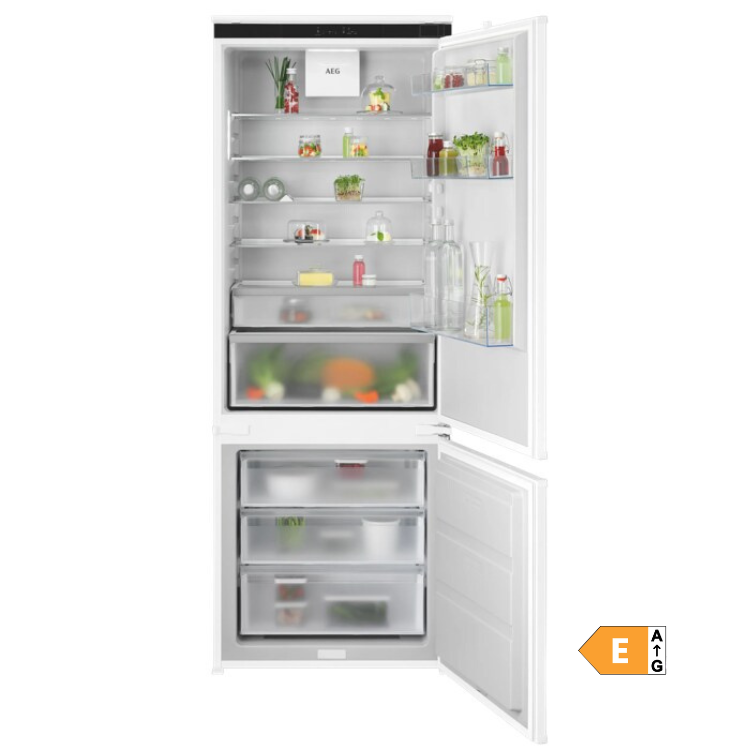 Frigorífico Combinado de Encastre AEG NSC7T751ES 376L