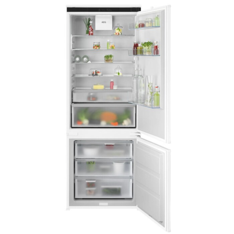 Frigorífico Combinado de Encastre AEG NSC7T751ES 376L