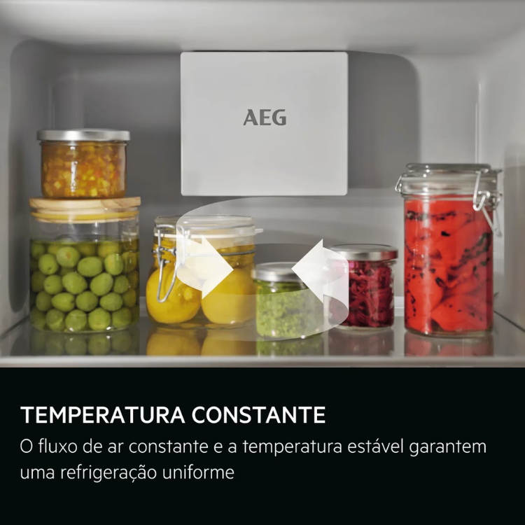 Frigorífico Combinado de Encastre AEG NSC7T751ES 376L