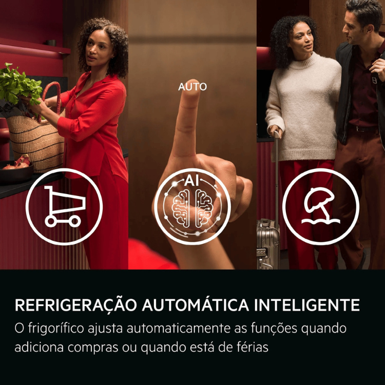 Frigorífico Combinado de Encastre AEG NSC7T751ES 376L
