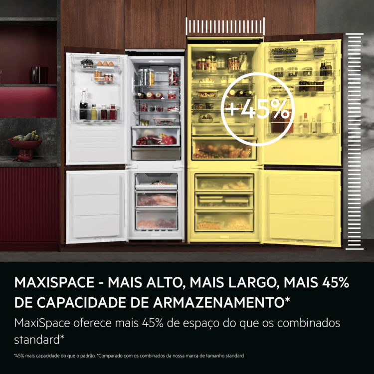 Frigorífico Combinado de Encastre AEG NSC7T751ES 376L