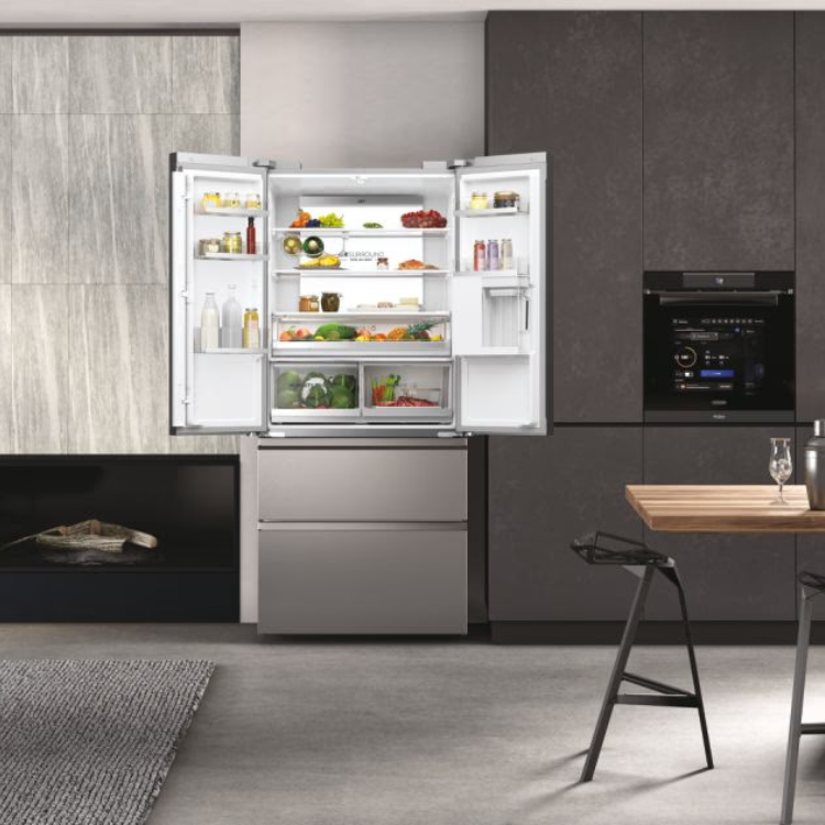 Frigorífico Americano Haier HFW7819EWMP 537L Inox