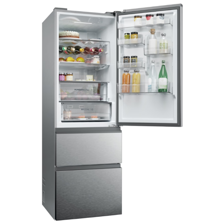 Frigorífico Combinado Haier HTW5618ENMG 360L Inox - Artigo de Exposição