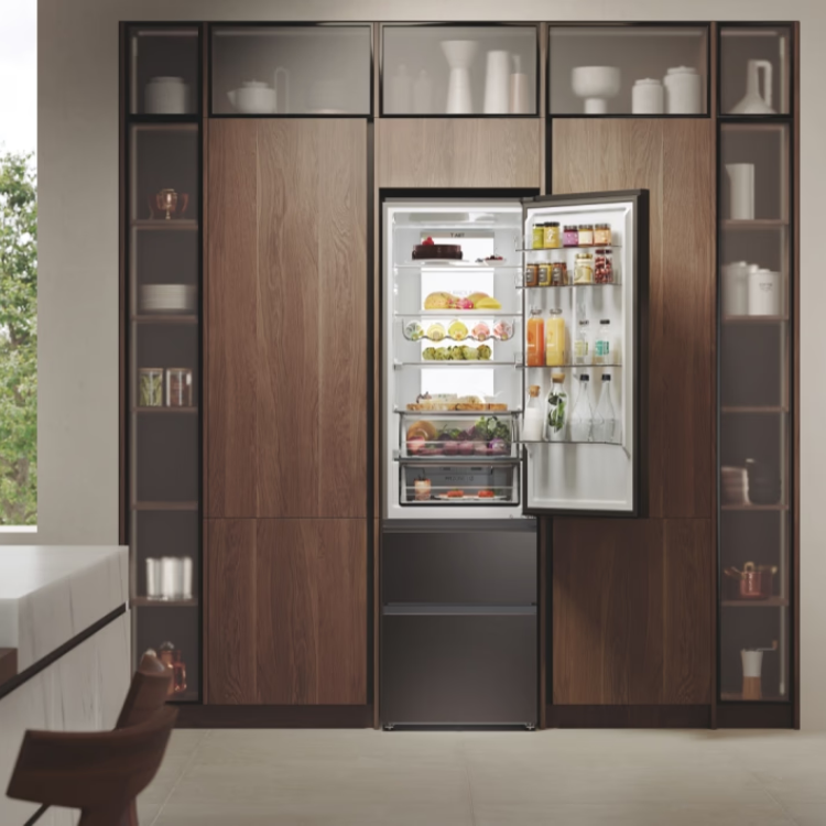 Kühl-Gefrier-Kombination Haier HTW7620CNMP 414L Inox