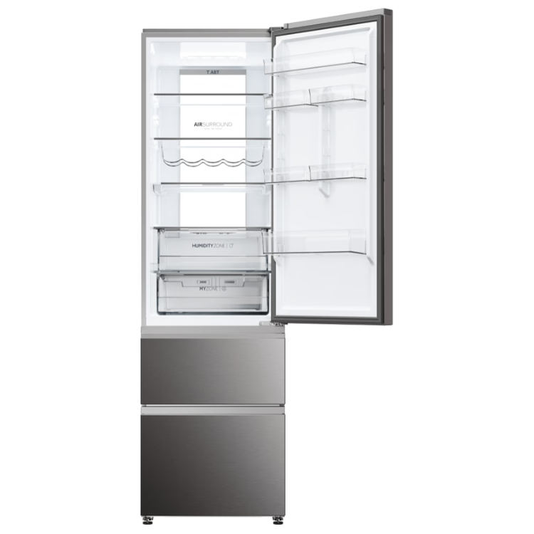 Kühl-Gefrier-Kombination Haier HTW7620CNMP 414L Inox