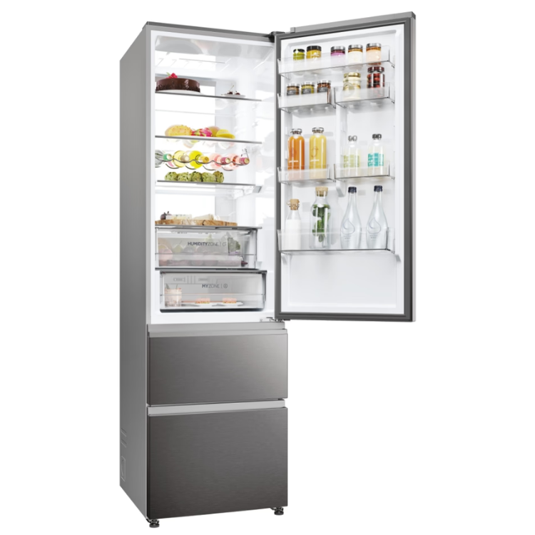 Kühl-Gefrier-Kombination Haier HTW7620CNMP 414L Inox