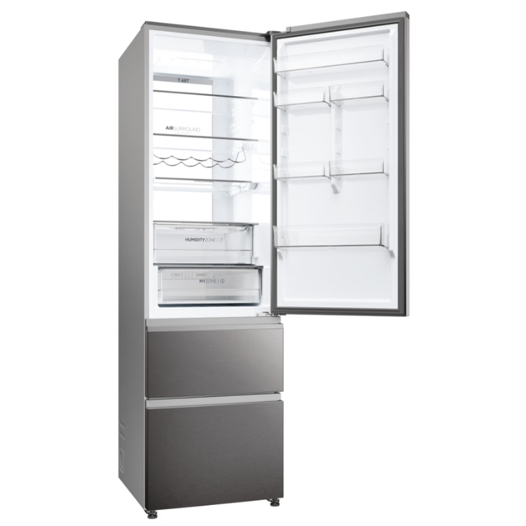 Kühl-Gefrier-Kombination Haier HTW7620CNMP 414L Inox