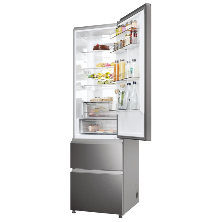 Kühl-Gefrier-Kombination Haier HTW7620CNMP 414L Inox