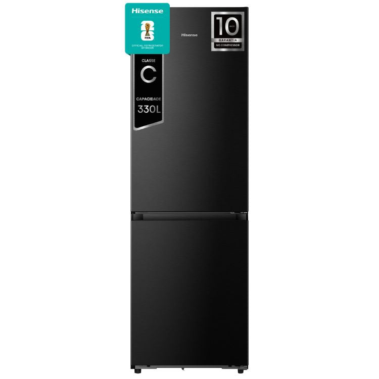 Frigorífico Combinado Hisense RB3K330SAFC 330L Preto